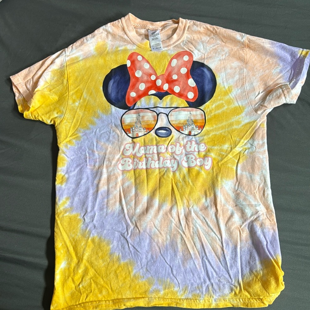 MAMA OF THE BIRTHDAY BOY mini mouse tee size medium